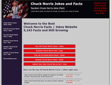 Tablet Screenshot of chucknorrisfacts.net